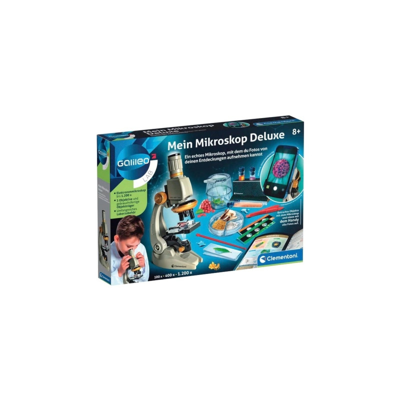 Clementoni Mein Mikroskop Deluxe, Experimentierkasten