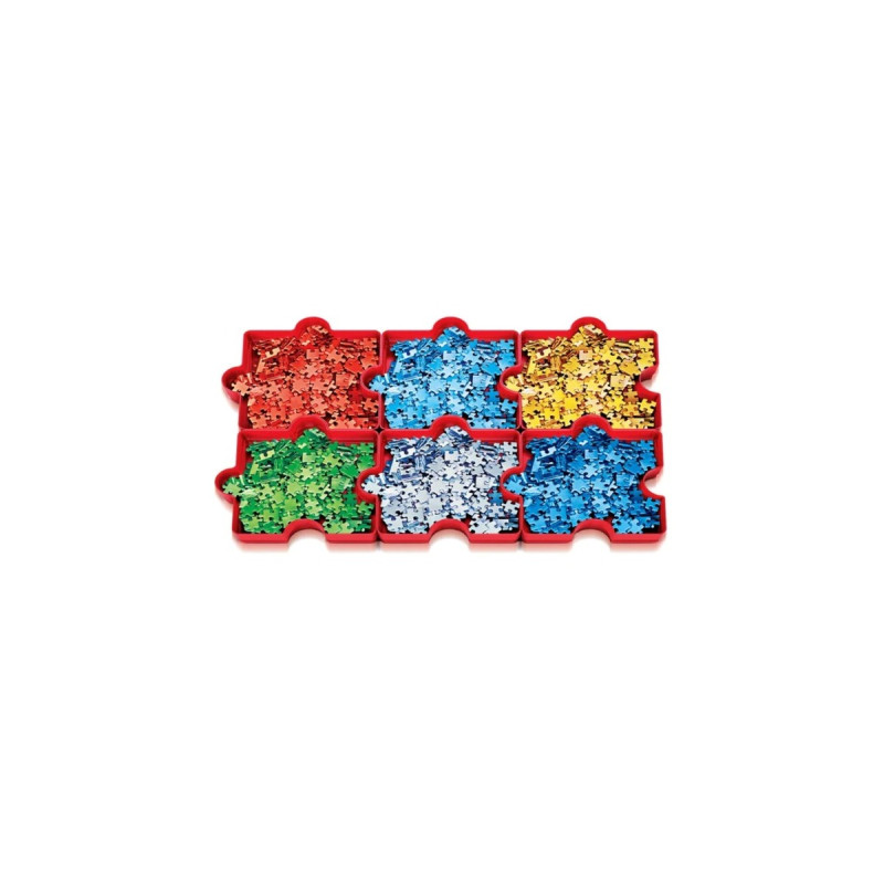 Clementoni Puzzle Sortierer, Aufbewahrungsbox(rot)