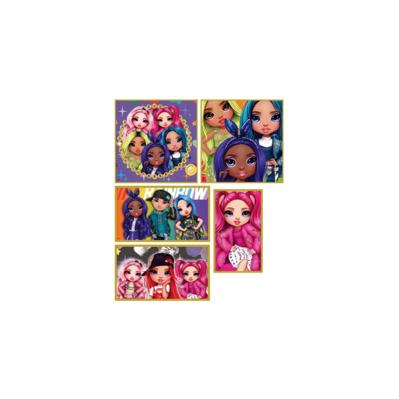 Clementoni Supercolor 10 in 1 - Rainbow High, Puzzle(10 Puzzle (18-60 Teile))