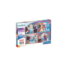 Clementoni Supercolor 4 in 1 - Disney Frozen 2, Puzzle(4 Puzzle (12-24 Teile))
