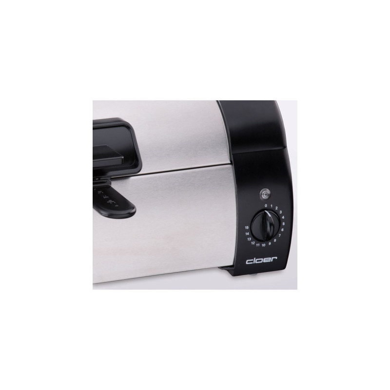 Cloer Brötchenbäcker 3080, Toaster(silber/schwarz, 570 Watt, für 3 - 4 Brötchen)