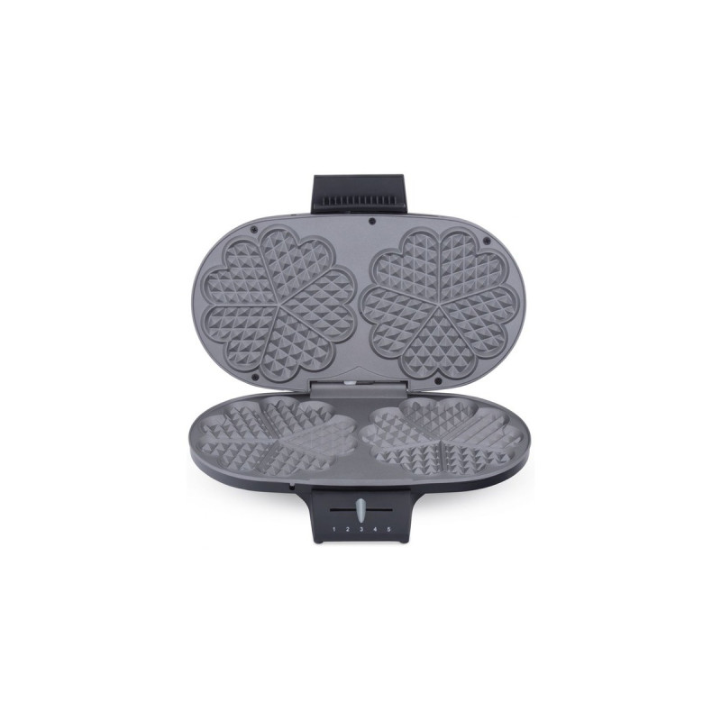 Cloer Doppel-Waffeleisen 1320(schwarz, 1.200 Watt)