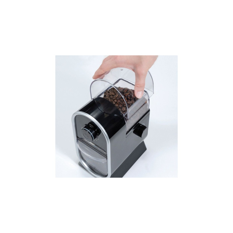 Cloer Kaffeemühle 7560, mit Scheibenmahlwerk(schwarz, 150 Watt)
