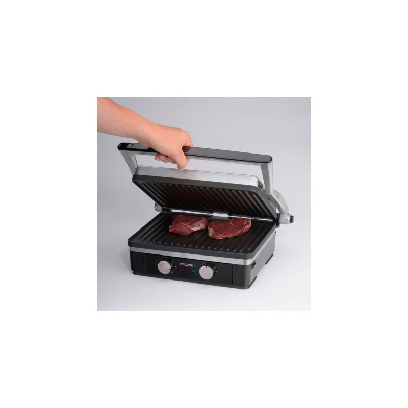 Cloer Kontaktgrill 6339(silber/schwarz)