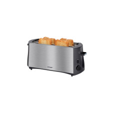 Cloer Langschlitz-Toaster 3719(edelstahl/schwarz, 1.380 Watt, für 4 Scheiben Toast)
