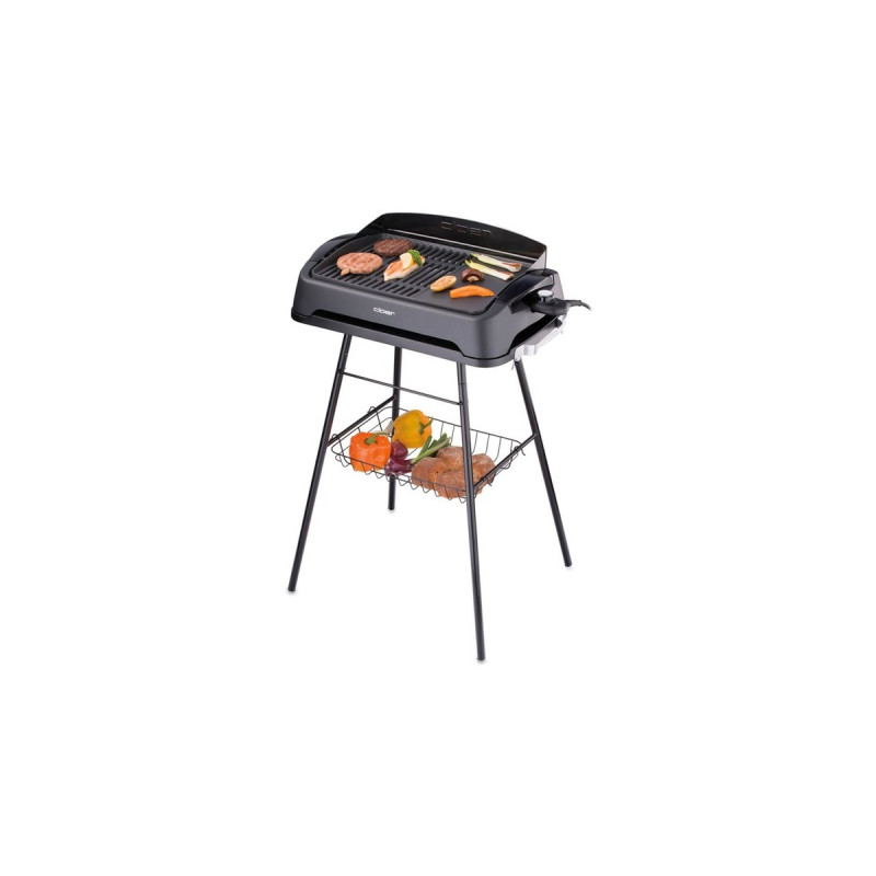 Cloer OUTDOOR-BARBECUE-GRILL 6750, Elektrogrill(schwarz, 2.000 Watt)