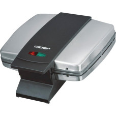 Cloer Sandwichmaker 6235(edelstahl/schwarz, mit Muschelform für 2 Toasts)