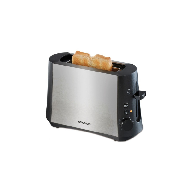 Cloer Single-Toaster 3890(edelstahl, 600 Watt, für 1 Scheibe Toast)