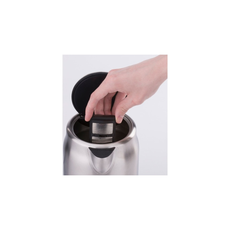 Cloer Touch Wasserkocher 4459(edelstahl (gebürstet)/schwarz, 1,7 Liter)