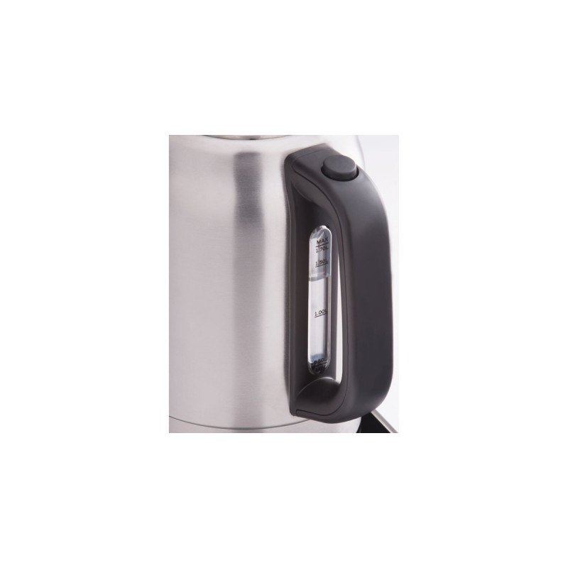 Cloer Touch Wasserkocher 4459(edelstahl (gebürstet)/schwarz, 1,7 Liter)