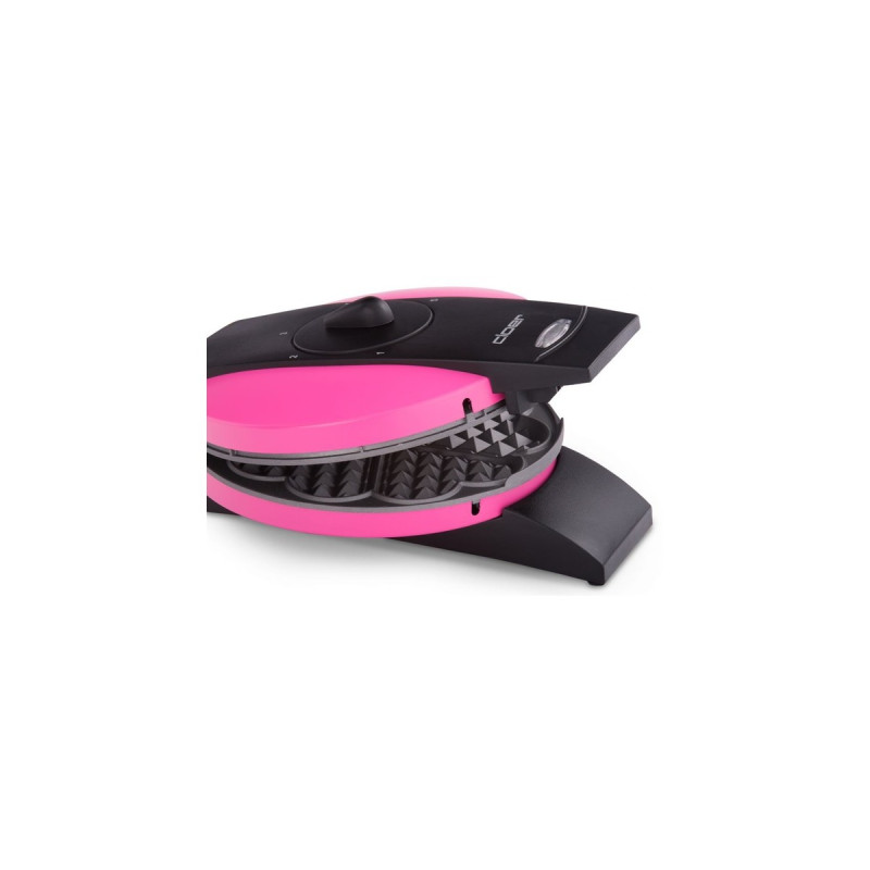 Cloer Waffeleisen 1627-11(pink/schwarz, 930 Watt)