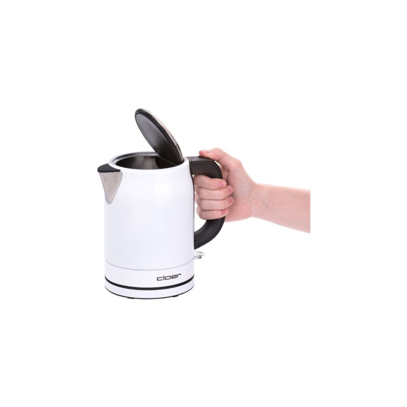 Cloer Wasserkocher 4511(weiß/schwarz, 1 Liter)