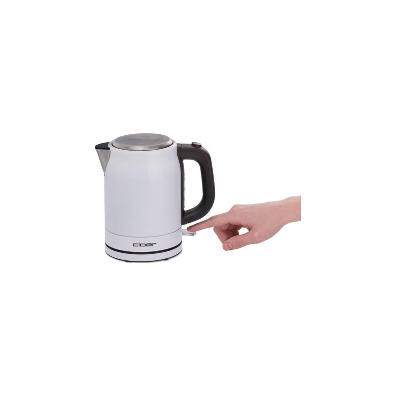 Cloer Wasserkocher 4511(weiß/schwarz, 1 Liter)