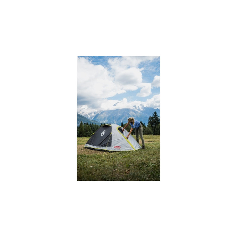 Coleman 3-Personen-Kuppelzelt Darwin 3(grau/hellgrün, Modell 2023)