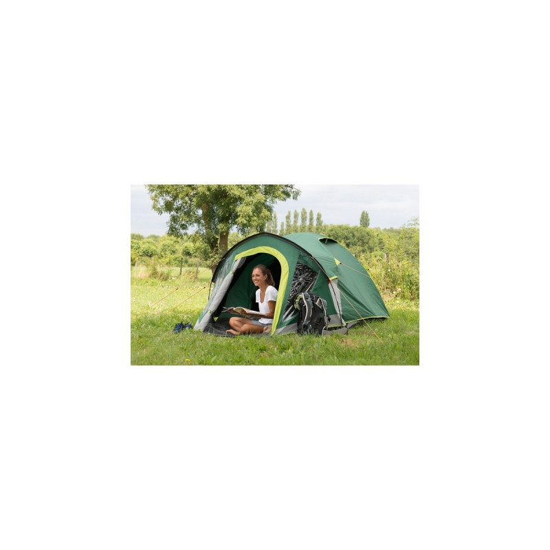 Coleman 3-Personen-Kuppelzelt Kobuk Valley 3 Plus BlackOut(dunkelgrün/hellgrün)