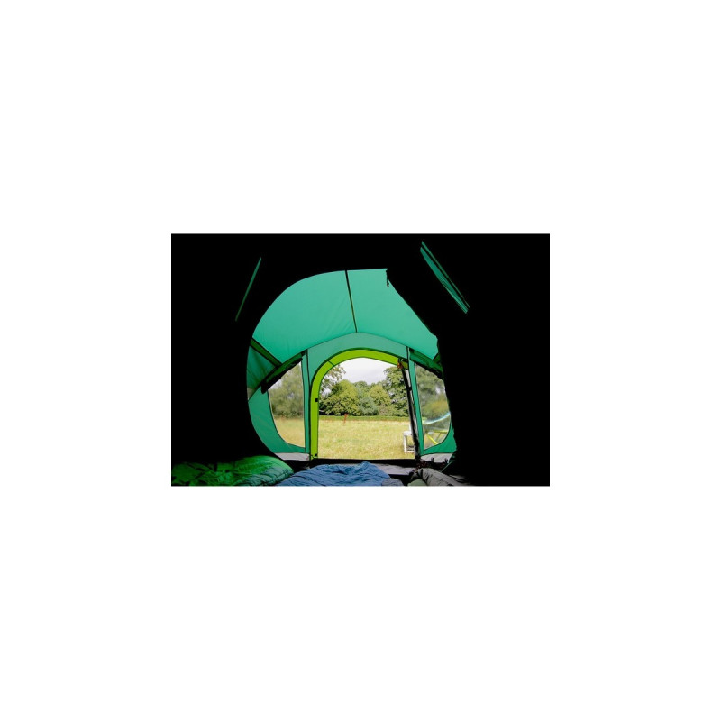 Coleman 4-Personen-Kuppelzelt Kobuk Valley 4 Plus BlackOut(dunkelgrün/hellgrün)