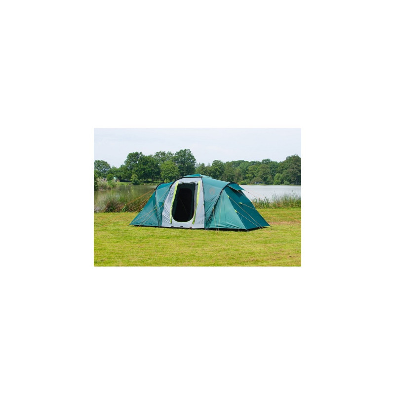 Coleman 4-Personen-Tunnelzelt Spruce Falls 4 BlackOut(dunkelgrün/hellgrau)