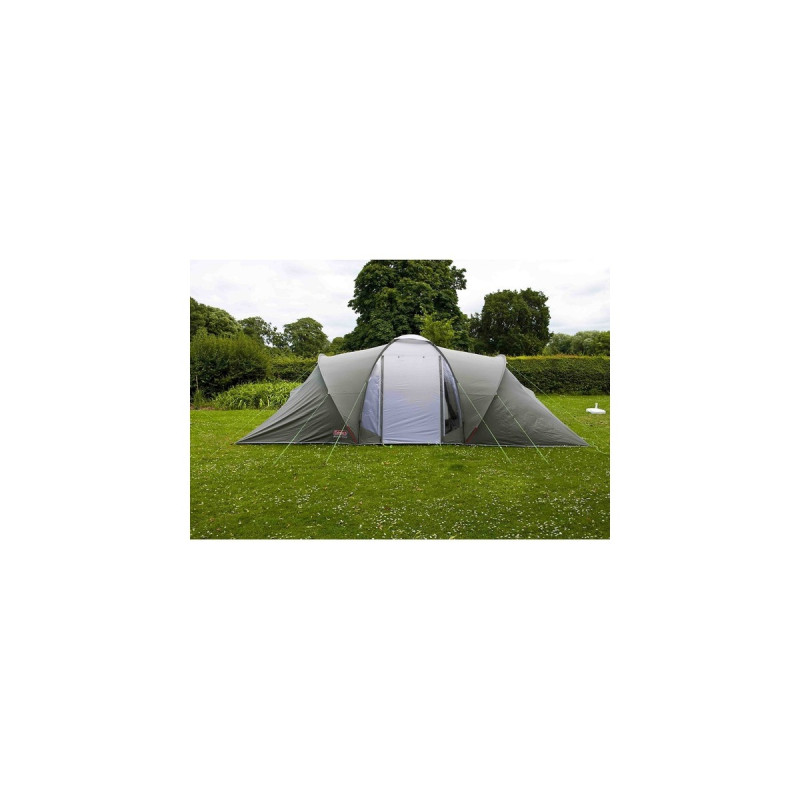 Coleman 6-Personen-Kuppelzelt Ridgeline 6 Plus(dunkelgrün/grau, mit Tunnelanbau)