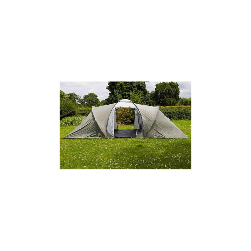 Coleman 6-Personen-Kuppelzelt Ridgeline 6 Plus(dunkelgrün/grau, mit Tunnelanbau)