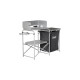 Coleman Camping-Tisch Cooking Stand 2199743(grau, mit Textilschrank)