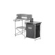 Coleman Camping-Tisch Cooking Stand 2199743(grau, mit Textilschrank)