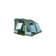 Coleman Familien-Tunnelzelt Meadowood 4 BlackOut(hellgrau/hellgrün, mit Vordach)
