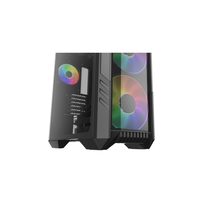 Cooler Master HAF 500 Black, Tower-Gehäuse(schwarz, Tempered Glass)