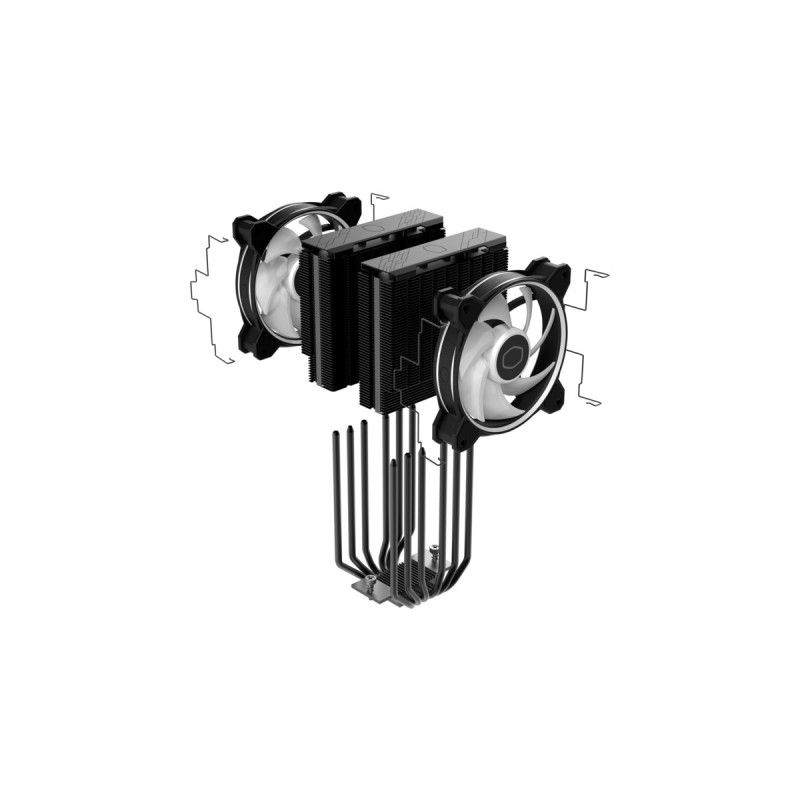 Cooler Master Hyper 622 Halo Black, CPU-Kühler(schwarz)