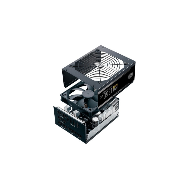 Cooler Master MWE Gold 1250 - V2, PC-Netzteil(schwarz, 4x PCIe, Kabel-Management, 1250 Watt)