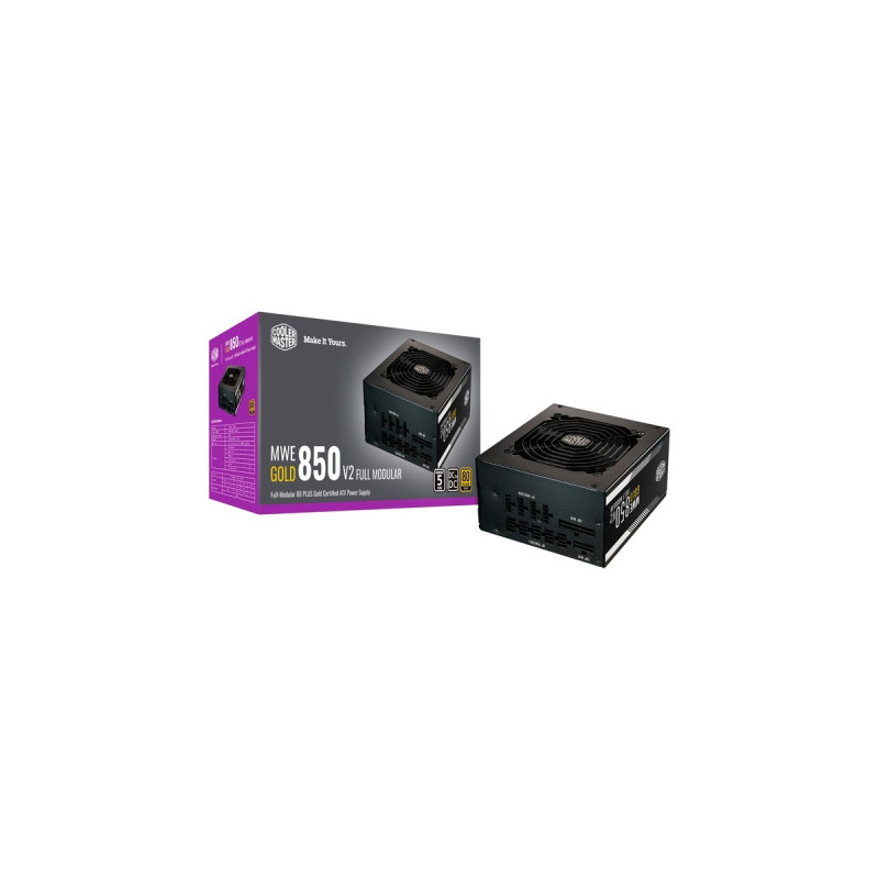 Cooler Master MWE Gold 850 - V2, PC-Netzteil(schwarz, 4x PCIe, Kabel-Management, 850 Watt)