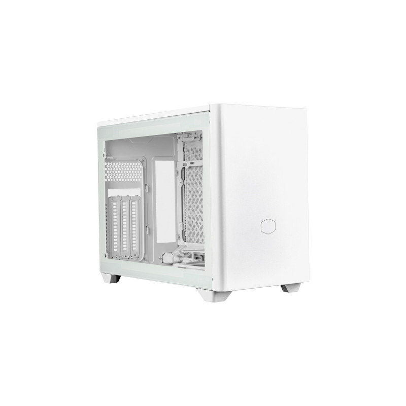 Cooler Master MasterBox NR200P V2, Tower-Gehäuse(weiß, Tempered Glass)