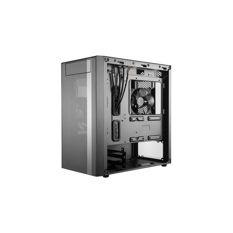 Cooler Master MasterBox NR400, Tower-Gehäuse(schwarz, Tempered Glass, Version mit optischem Laufwerksschacht)