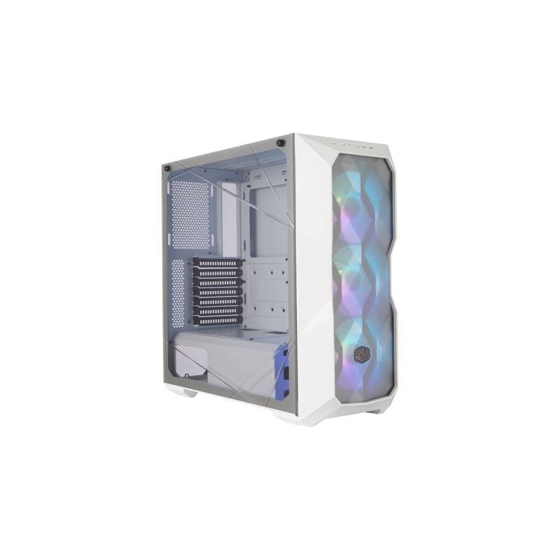 Cooler Master MasterBox TD500 MESH WHITE, Tower-Gehäuse(weiß, Tempered Glass)