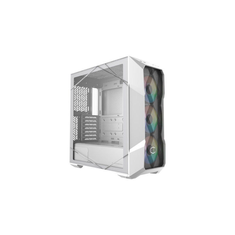 Cooler Master MasterBox TD500 Mesh V2, Tower-Gehäuse(weiß, Tempered Glass)