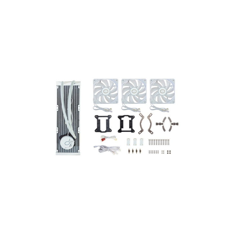 Cooler Master MasterLiquid 360L Core ARGB WHITE 360mm, Wasserkühlung(weiß)