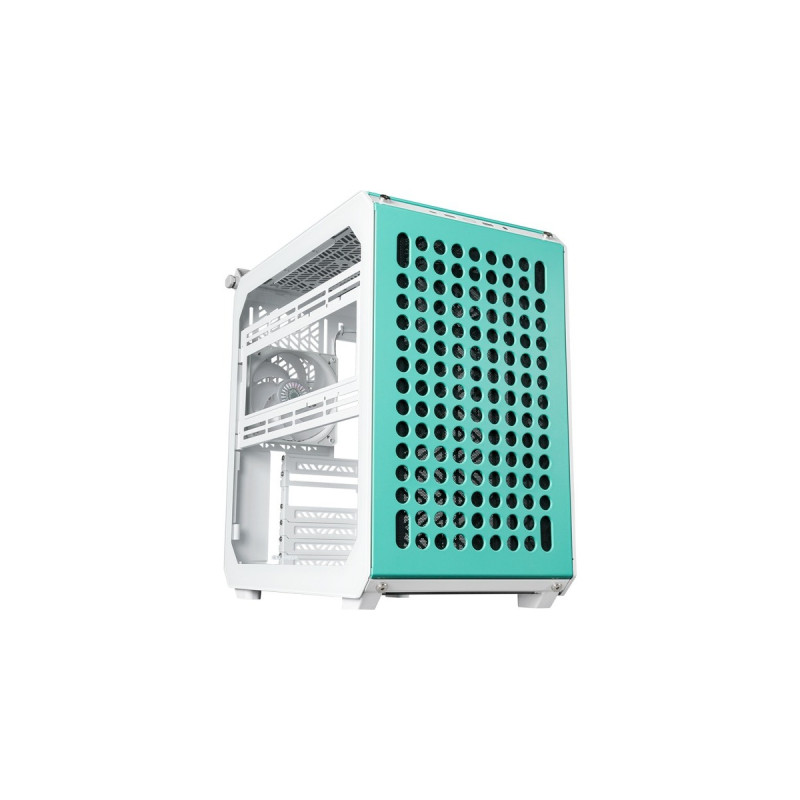 Cooler Master Qube 500 Flatpack Macaron Edition, Tower-Gehäuse(weiß, Mint, Pink, Creme)