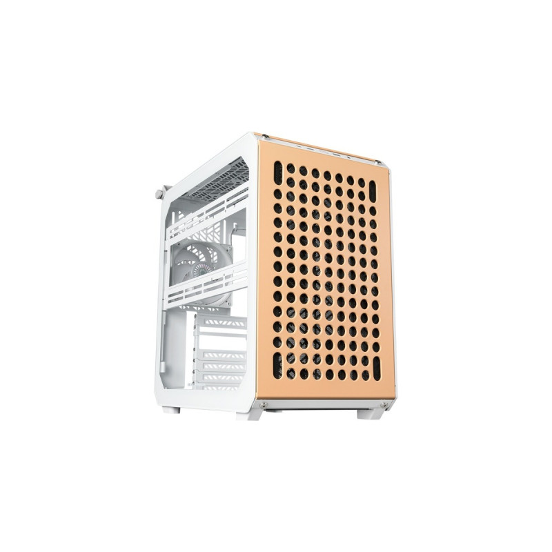 Cooler Master Qube 500 Flatpack Macaron Edition, Tower-Gehäuse(weiß, Mint, Pink, Creme)