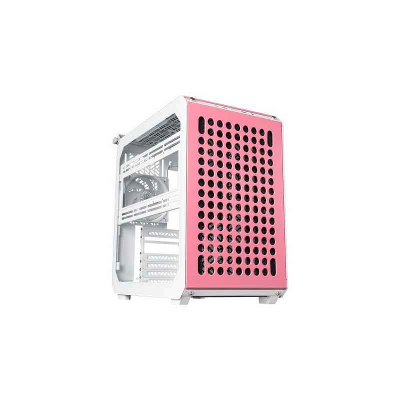 Cooler Master Qube 500 Flatpack Macaron Edition, Tower-Gehäuse(weiß, Mint, Pink, Creme)