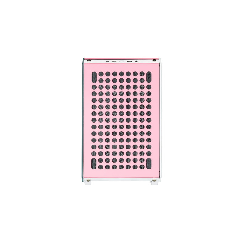 Cooler Master Qube 500 Flatpack Macaron Edition, Tower-Gehäuse(weiß, Mint, Pink, Creme)
