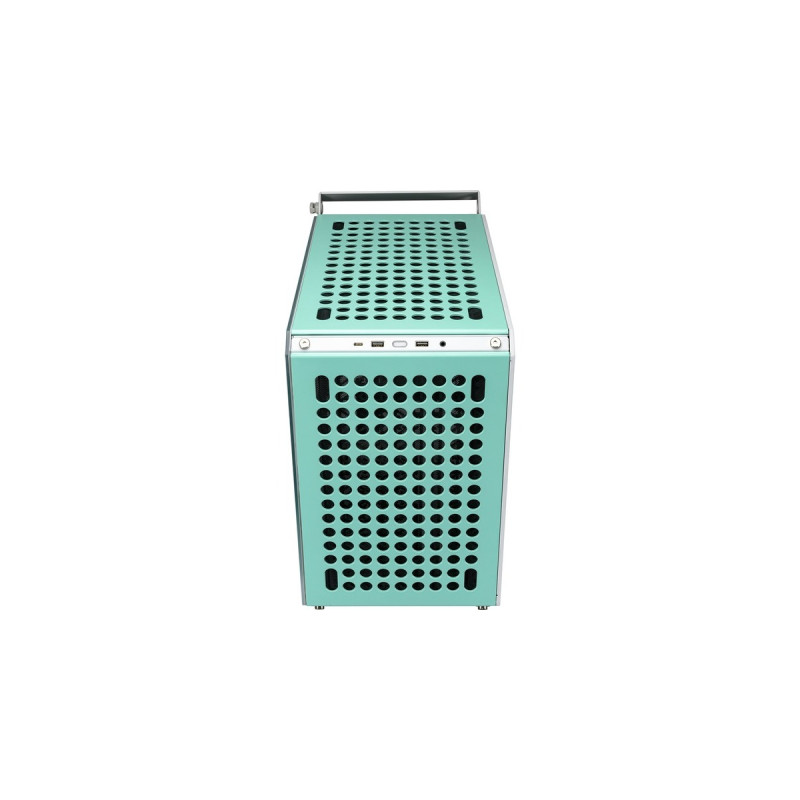 Cooler Master Qube 500 Flatpack Macaron Edition, Tower-Gehäuse(weiß, Mint, Pink, Creme)