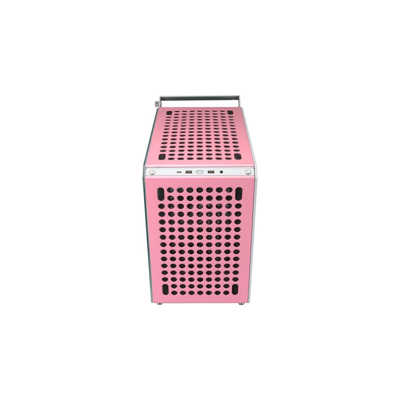 Cooler Master Qube 500 Flatpack Macaron Edition, Tower-Gehäuse(weiß, Mint, Pink, Creme)