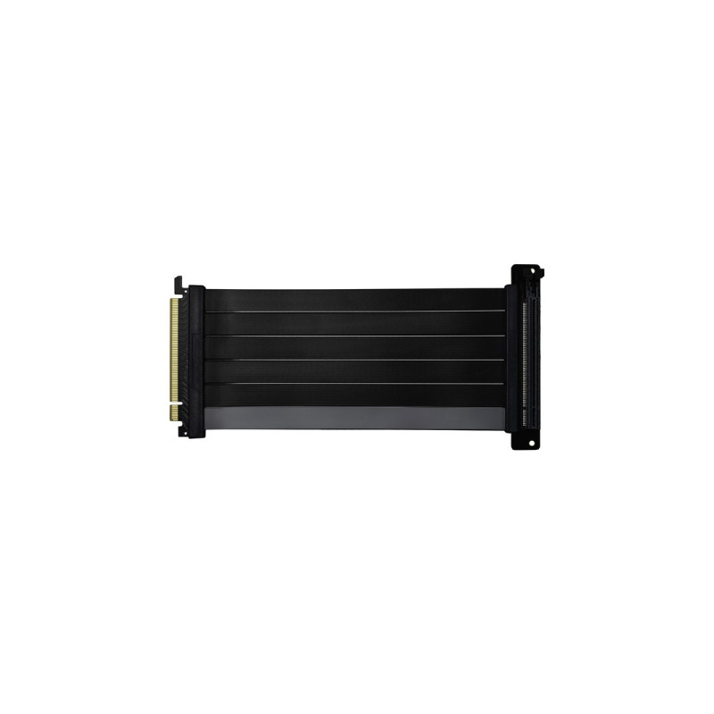 Cooler Master Riser Cable PCIe 4.0 x16 V2, Verlängerungskabel(schwarz/grau, 20cm)