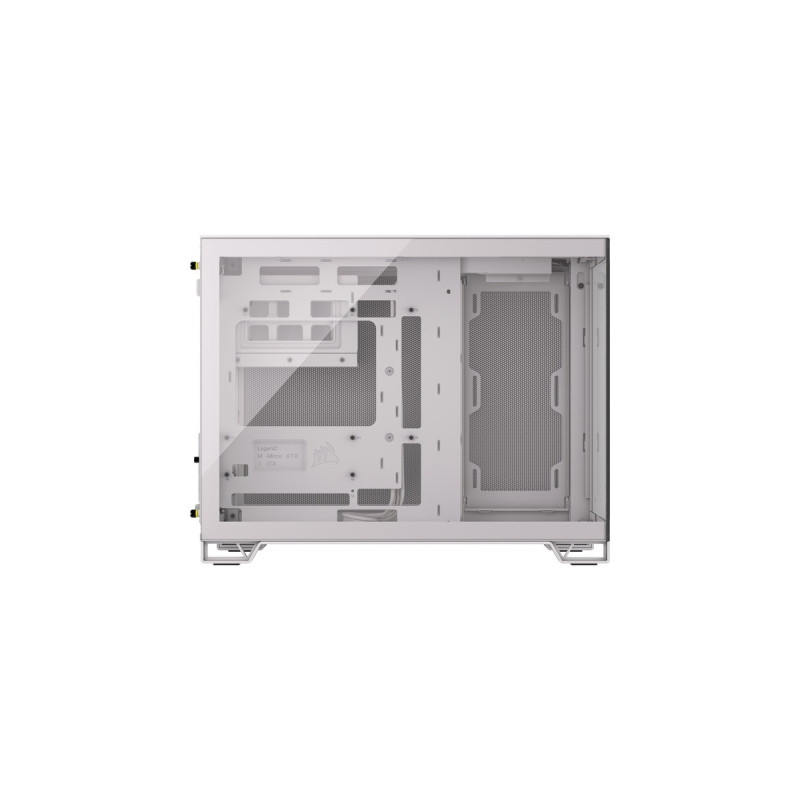 Corsair 2500X, Tower-Gehäuse(weiß, Tempered Glass)