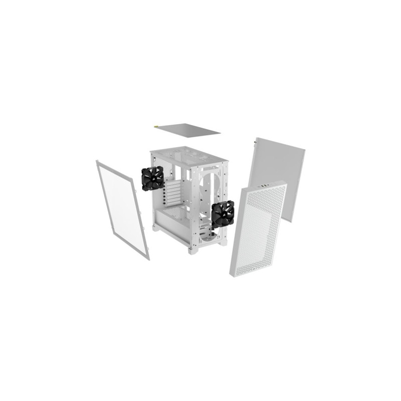 Corsair 3000D Airflow , Tower-Gehäuse(weiß, Tempered Glass)