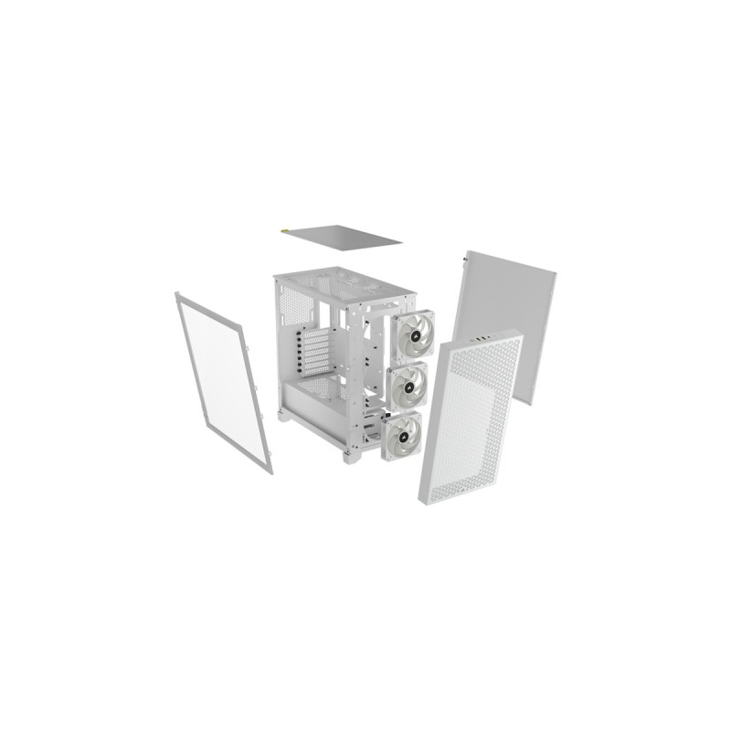 Corsair 3000D RGB Airflow, Tower-Gehäuse(weiß, Tempered Glass, Outlet)