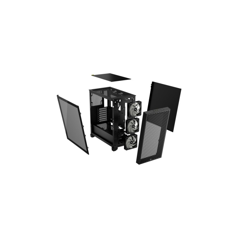 Corsair 3000D RGB Airflow , Tower-Gehäuse(schwarz, Tempered Glass)