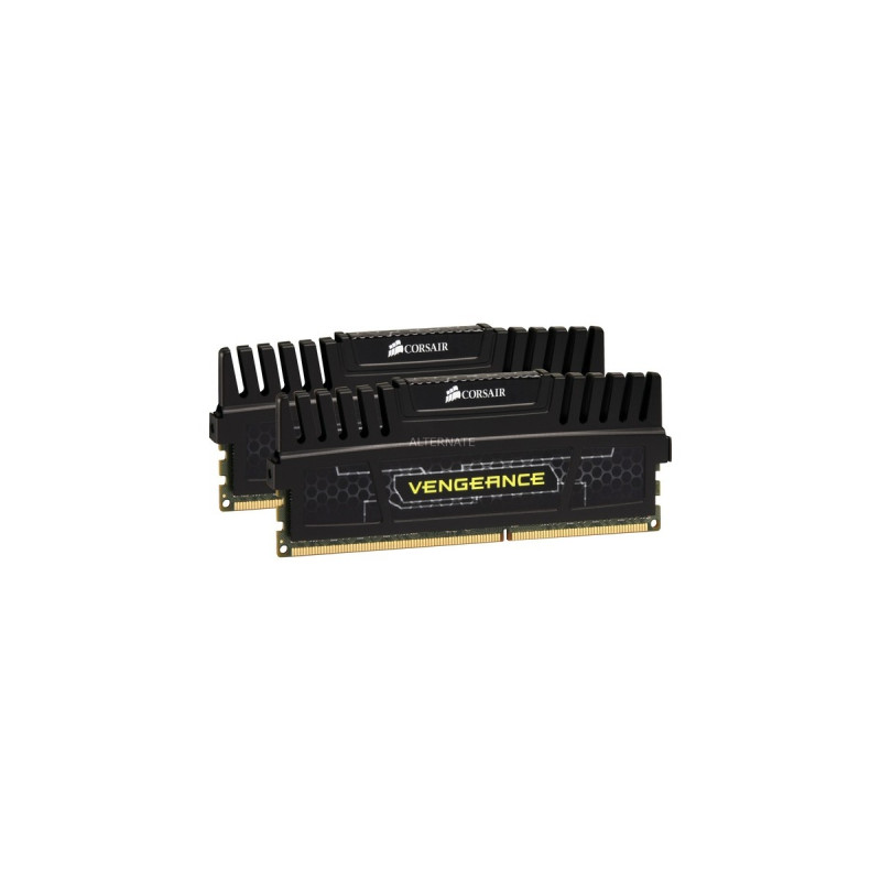 Corsair DIMM 16 GB DDR3-1600 (2x 8 GB) Dual-Kit, Arbeitsspeicher(CMZ16GX3M2A1600C9, Vengeance Black, Lite Retail)