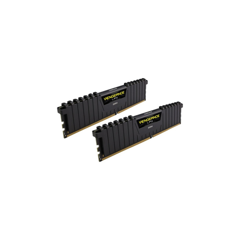 Corsair DIMM 16 GB DDR4-2133 (2x 8 GB) Dual-Kit, Arbeitsspeicher(schwarz, CMK16GX4M2A2133C13, Vengeance LPX, INTEL XMP)