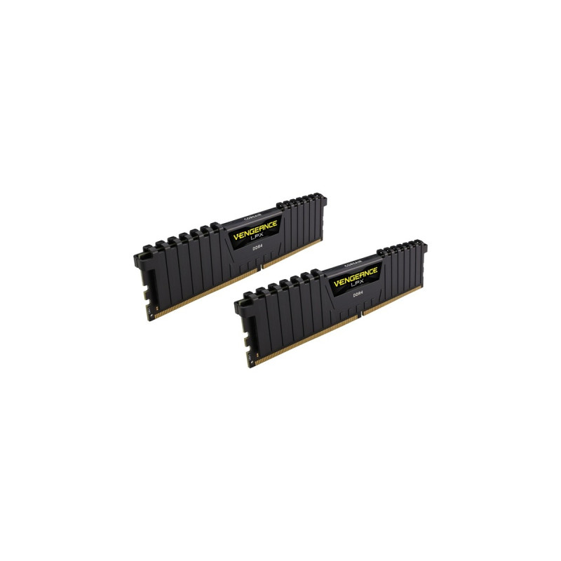 Corsair DIMM 16 GB DDR4-3000 (2x 8 GB) Dual-Kit, Arbeitsspeicher(schwarz, CMK16GX4M2B3000C15, Vengeance LPX, INTEL XMP)