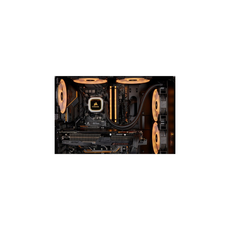 Corsair DIMM 16 GB DDR4-3200 (2x 8 GB) Dual-Kit, Arbeitsspeicher(schwarz, CMW16GX4M2C3200C16-TUF, Vengeance RGB PRO, INTEL XMP)